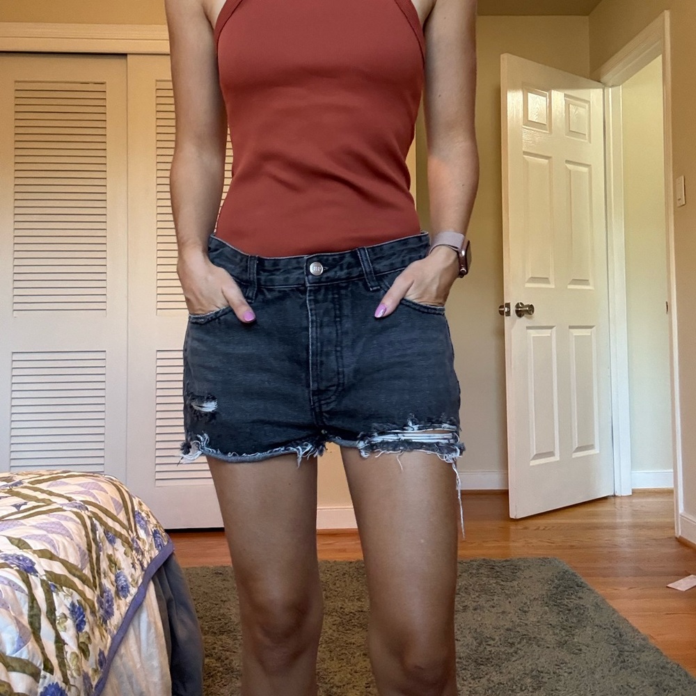 Rachel Parcell Black Jean Shorts